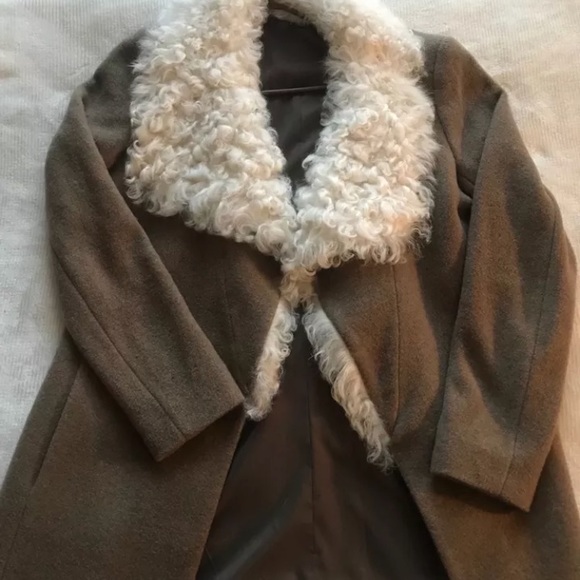 Theory Jackets & Blazers - $550$ OFF!!💥Theory brown and white real fur coat.